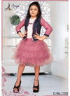Pink Colour Arya Kriti Party Wear Soft Net frock Collection 1102